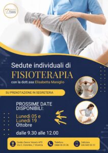 Sedute individuali di fisioterapia
